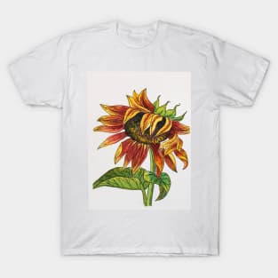 Sunflower Watercolor Painting T-Shirt